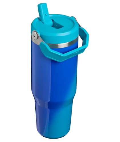 STANLEY IceFlow 2.0 Flip Straw Tumbler, 30 oz, Sea Glass Aura 30 Ounces