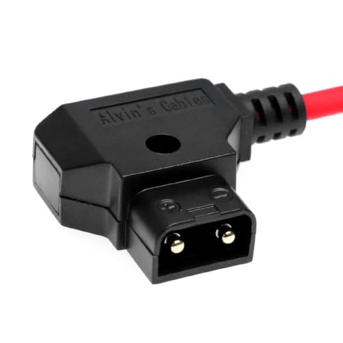 Alvin's Cables Ultra Soft Dtap to Locking DC 2.1 Right Angle Cable, Atomos Ninja Dtap Power Coiled Cable for Video Devices PIX-E7 PIX-E5 Monitor, for Hollyland Mars 400s Coiled Cable ultra soft Right Angle Lock DC