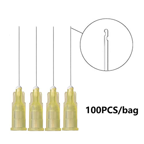 [Australia - AusPower] - 100pcs Dental Endo Irrigation Needle Tips 30GA 30G End-Closed Side Hole Syringe Needle Tip 