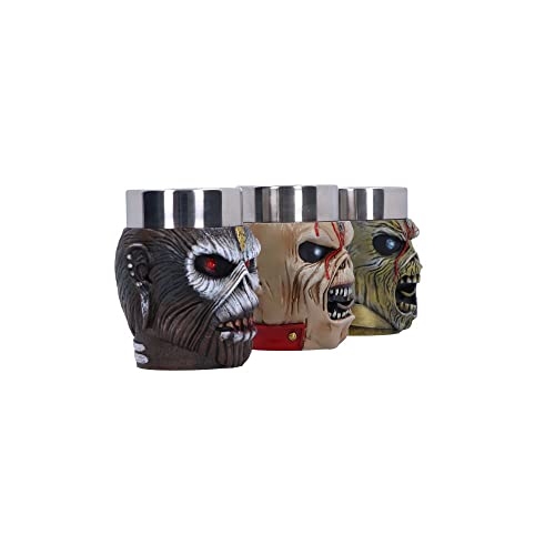 Nemesis Now Shot Glass Collection Set of 3, Hand-Painted Rock Band Merchandise, Music Collectibles, Gifts for Heavy Metal Fans - Officially Licensed Iron Maiden
