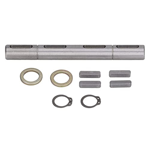 Worm Reducer Double Output Shaft Alloy Steel 14mm Diameter 128mm Length High Bearing Capacity Low Noise Transmission for NMRV040 RV040 Nema34 Stepper Motor