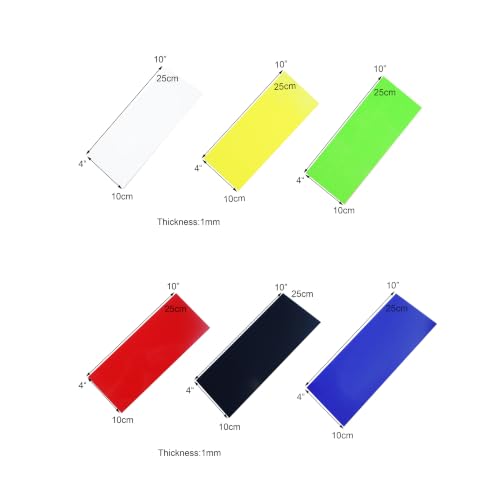 HAISDA G10 spacer sheets for knife handle grips, hilt liners, 6-piece set