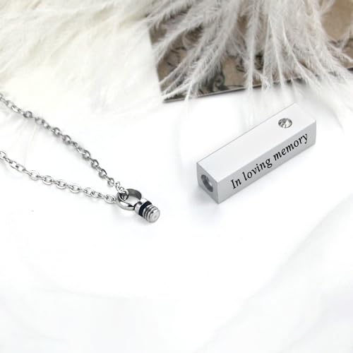 weikui 6 Pieces Urn Necklace for Ashes for Men Women Cremation Jewelry for Ashes Memorial Urn Locket for Ashes Keepsake Pendant for Human Ashes 6Pcs-Purple