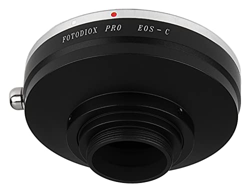Fotodiox Pro Lens Mount Adapter Compatible with Canon EOS EF and EF-S Lenses to C-Mount Cameras