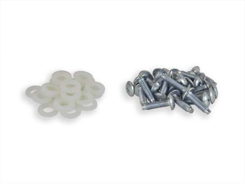 RackGold 10-32 zinc cage nuts and screws with washers, 50-pack, USA made