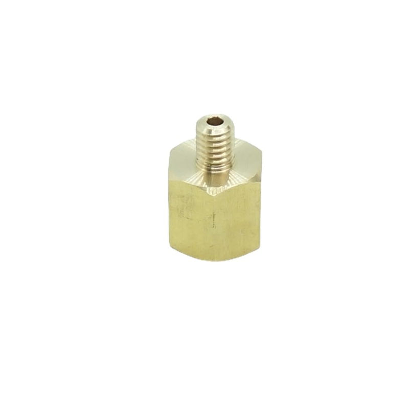 [Australia - AusPower] - 2 Pcs 1/8" NPT Pipe Female x M6 x1 Male Metric Gauge Adapter Brass 