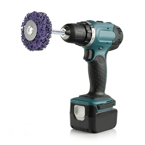 Pack of 9 CSD disc grinding disc, 50 mm grinding attachment for cordless screwdriver, cleaning disc set, grinding for drill, coarse cleaning disc of paint, rust, oxidation cleaning, removal