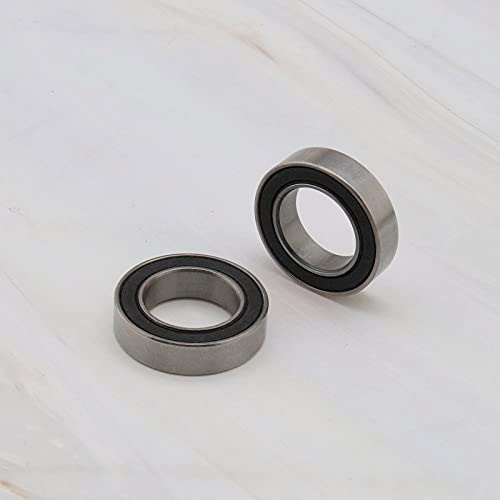 The Lord of the Tools 2Pcs 17287-2RS Deep Groove Ball Bearings 17x28x7mm Bearing Steel With Black Sealed Covers For Cycling MTB Mountain Road Bike