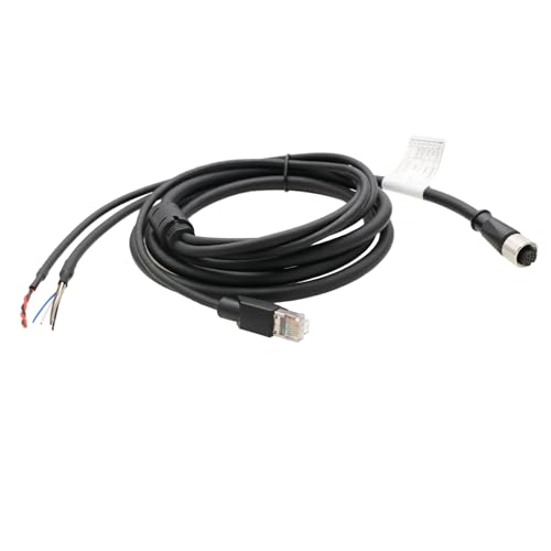 Cable for DJI Livox Mid-360 LiDAR Sensor to Computer Ethernet Power Function Debugging, 1 to 3 Splitter, M12 Aviation A-Coded 12 Pin Female Connector Flying Leads, 3m 3 m 1-to-3 splitter cable
