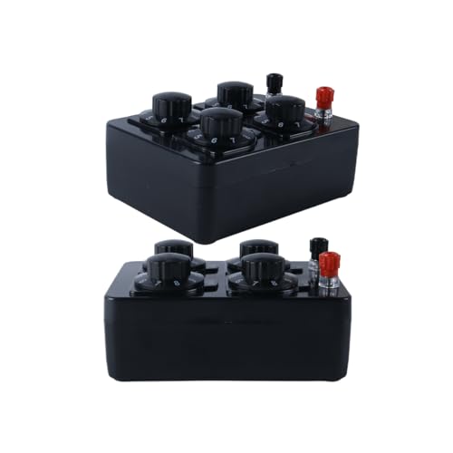 Simple Resistance Box, Precision Teaching Device with Variable Decade, Resistance 9999 Ohm, Adjustable in 4 Levels, 23023