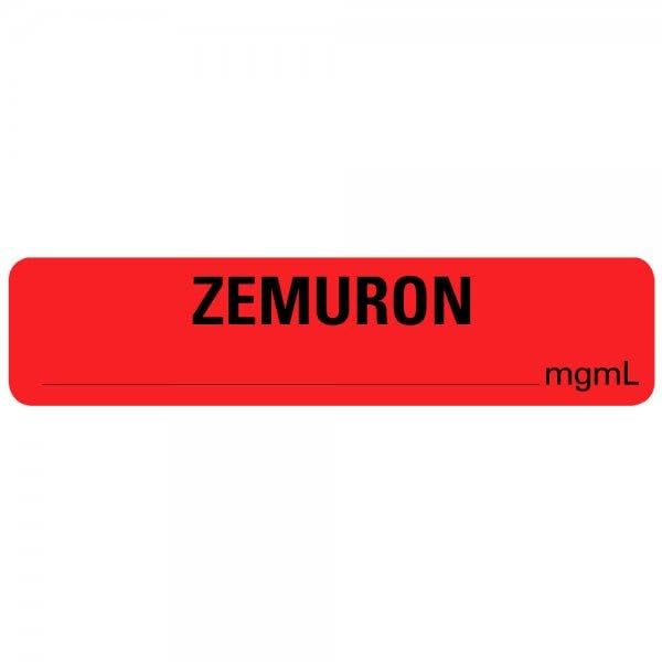 ZEMURON Syringe Labels .375" x 1.625"