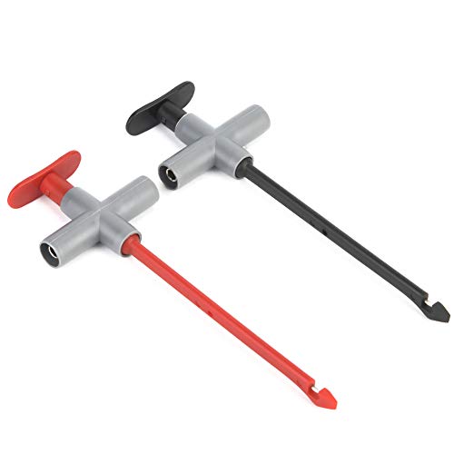 [Australia - AusPower] - 2Pcs P5010 Puncture Probe Wire Piercing Probe Test Clip Automotive Test Wire Kit 4mm Banana Plug Extension Test Cable Set Auto Repair Multimeter Testing Tool 