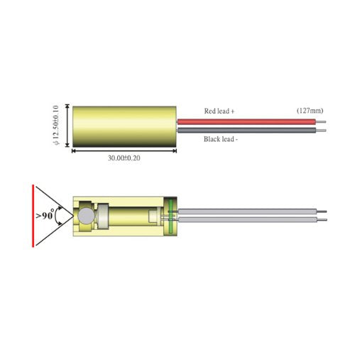 [Australia - AusPower] - Quarton Laser Module VLM-635-27 LPT-10 Red Laser Line Generator (INDUSTRIAL USE LINE LASER) 