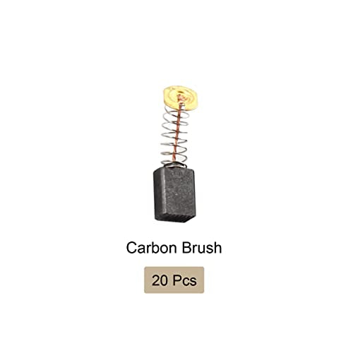 20pcs Carbon Brushes [For Power Motor] - 12mm x 9mm x 6mm/Black Golden Tone | für Power Motor