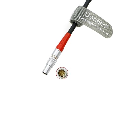 Uonecn LBUS Cable 4 Pin Male to 4 Pin Male Right Angle Lens Motor Cable Compatible with ARRI LBUS System, cforce Motor, FIZ MDR Camera Accessories, 60cm/23.6in 180° Right Angle to Straight