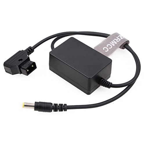 SZRMCC Anton V-Mount Gold Mount Battery D-tap to DC Barrel Power Cable for Canon C70 XF605 XF705 Camera (Straight DC) Straight DC