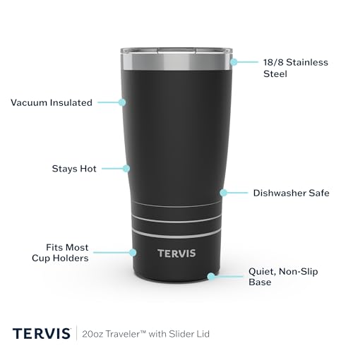 Tervis Traveler NFL Minnesota Vikings - MVP Made in USA Double Walled Insulated Tumbler Travel Cup Keeps Drinks Cold & Hot, 20oz, Stainless Steel