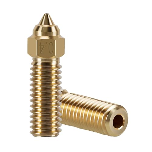 KOYOFEI 12PCS Brass Nozzles for K1 Max, 3D Printer Parts 6PCS 0.4mm, 3PCS 0.6mm, 0.8mm High Speed Brass Nozzle for Creality K1, Ender 3 V3 KE, CR-10 SE K1 Brass Multi-Size