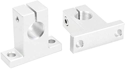 4pcs SK12 Aluminum Linear Motion Rail Clamping Guide Support for 12mm Dia Shaft
