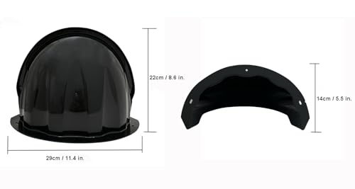 Universal Sun Rain Shade Security Camera Cover Shield (Black-3 Pack)