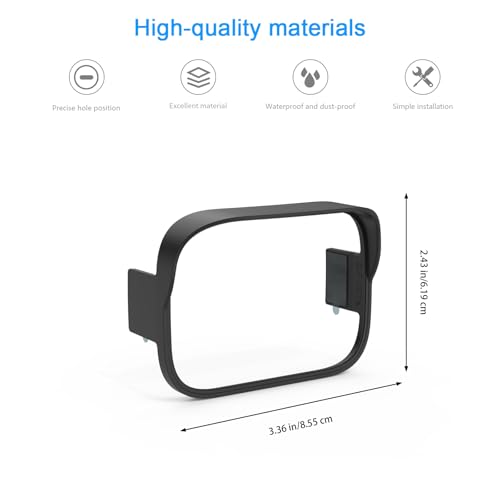 Rain Cover Weather-Resistant Camera Sunshade with High Adhesion VHB Compatible with eufy Security SoloCam S220 Solar Camera,Anti-Snow Protection Accessories (2-Pack) 2-pack