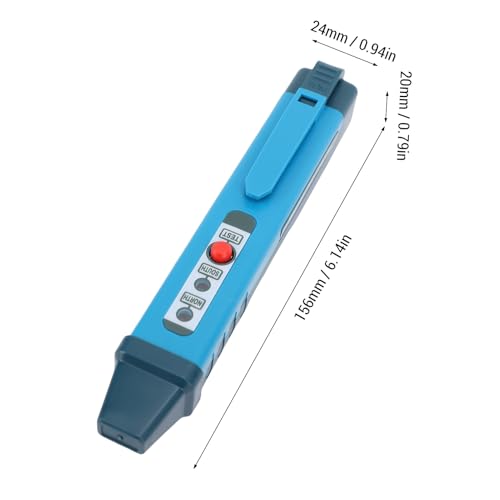 Zunate magnetic polarity tester pen with LED indicator and test probe leads