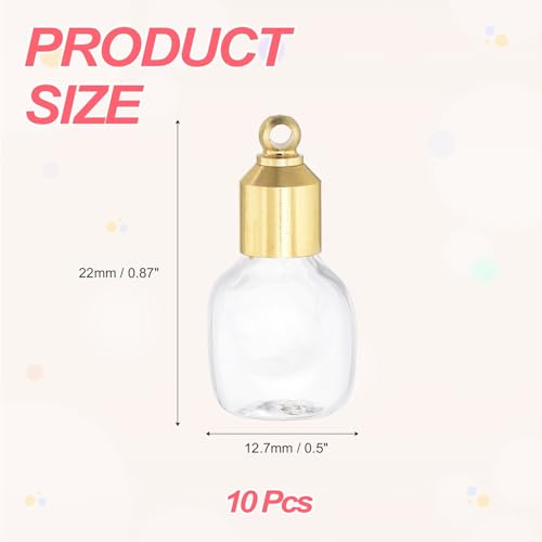 sourcing map Vial Necklace, Stainless Steel Glass Square Perfume Bottle Pendant Necklace Ashes Urn Vial Pendant Openable Bottle Case 10