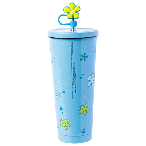 Silver Buffalo Spongebob Squarepants, Stainless Steel Tumbler, 24oz Life is the Bubbles