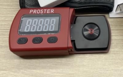 [Australia - AusPower] - Proster Digital Tonearm Scales Digital Turntable Stylus Force Scale Gauge Tester 0.01-5g LCD Backlight Meter for Turntables Tonearm Phono with 5g Calibration Weights (Red) red 