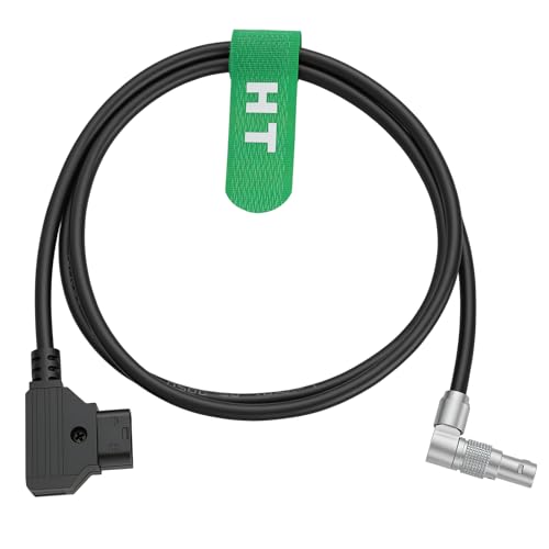 Power Cable Ptap D-tap to Right Angle 2 Pin Female for RED Komodo 6K Camera 30cm Dtap angled