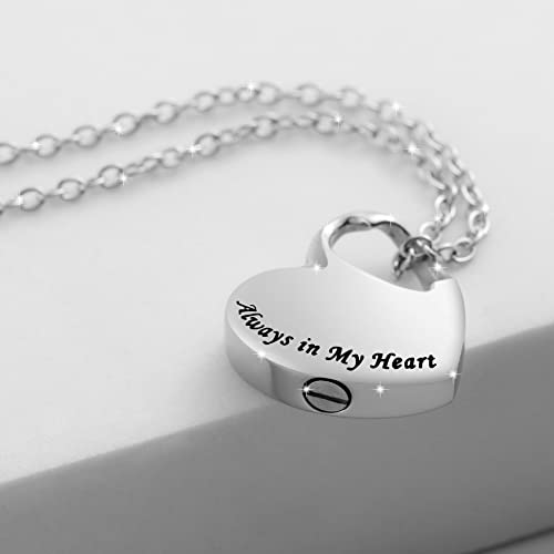 Decor Urns 3 Pack Cremation Jewelry for Ashes Heart Urn Necklaces for Ashes, Urn Locket for Ashes Memorial Urn Jewelry Waterproof Keepsake Pendant with Funnel Kit & Bag