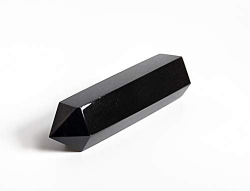 Mina Heal Crystal Wand Points for Meditation & Chakra Work Obsidian