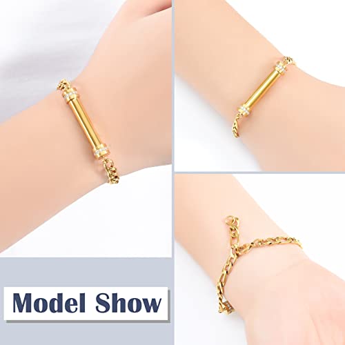 Cylinder Cremation Bracelet for Ashes Urn Jewelry Stainless Steel Memorial Bracelet Keepsake Urn Bangle Ashes Holder