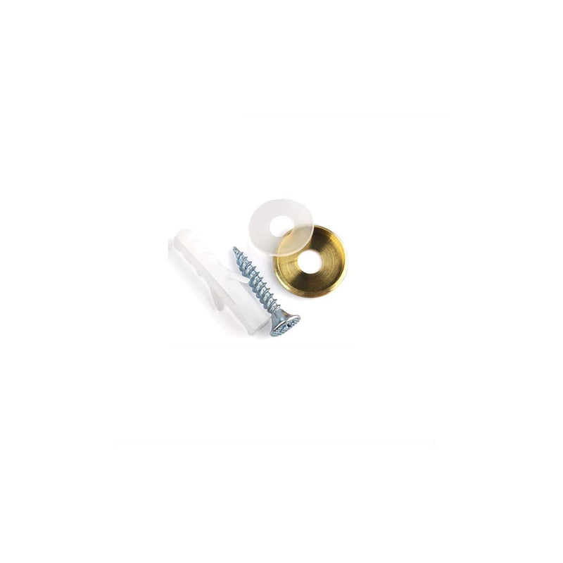 [Australia - AusPower] - 8 Pcs Copper Mirror Screws, Dia. 10mm Furniture Standoff Screw Decorative Cap Covers, Mirror Self-Tapping Screws Cap Nail, Red Copper 