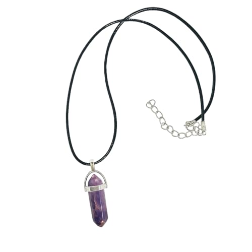 Wiccan Amethyst Pendant Necklace – Stone of Peace & Intuition