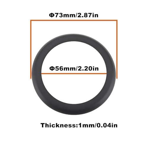 2Pcs Air Compressors PTFE Compression Piston Ring 73mm OD 56mm ID 1mm Replacement