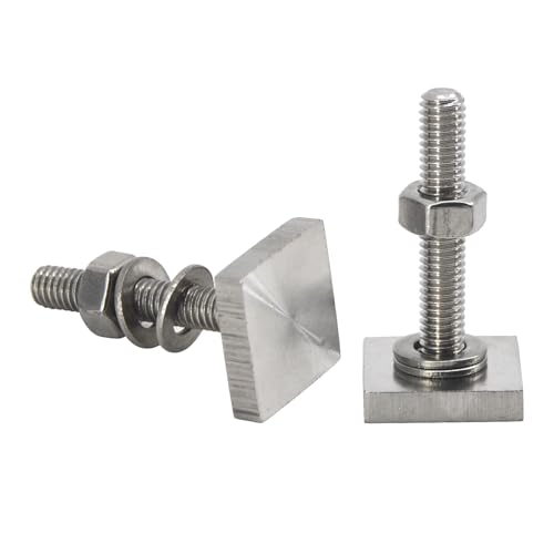 UTwaySteelPro M8x25 304 stainless steel T-track adapter bolts with nuts, washers, and sliding blocks for roof racks
