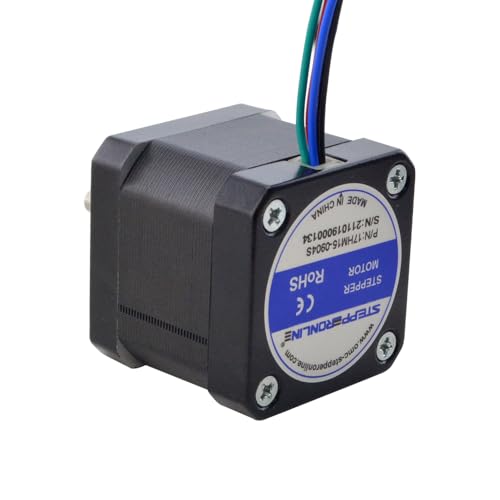 STEPPERONLINE 0.9deg Nema 17 Stepper Motor 36Ncm 0.9A 42x42x40mm 4-lead for DIY 3D Printer CNC