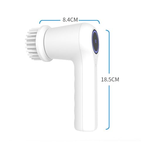 Electric Cleaning Brush with 5 Replaceable Brush Heads Handheld Power Scrubber for Bathtub, Floor, Wall, Tile, Toilet, Window, Sink