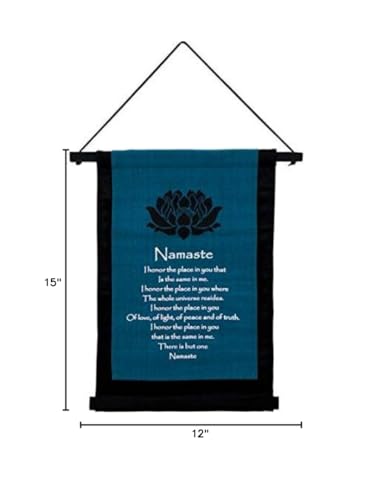 New Age Source Small Cotton Banner - Namaste