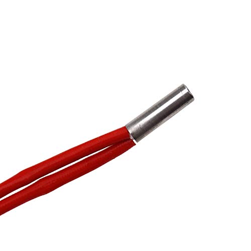 6pcs 24V Voltage 40W Power 6x20mm Cartridge Heater with 1m Cable Single-head Heating Tube For 3D Printer