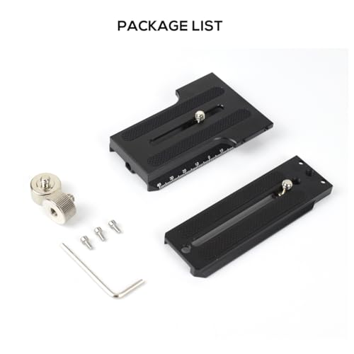 Aluminum L Bracket Vertical Horizontal Switching Quick Release Plate for Zhiyun Weebill-S Crane 2/3 Gimbal Stabilizer Tripod Monopod and SLRs