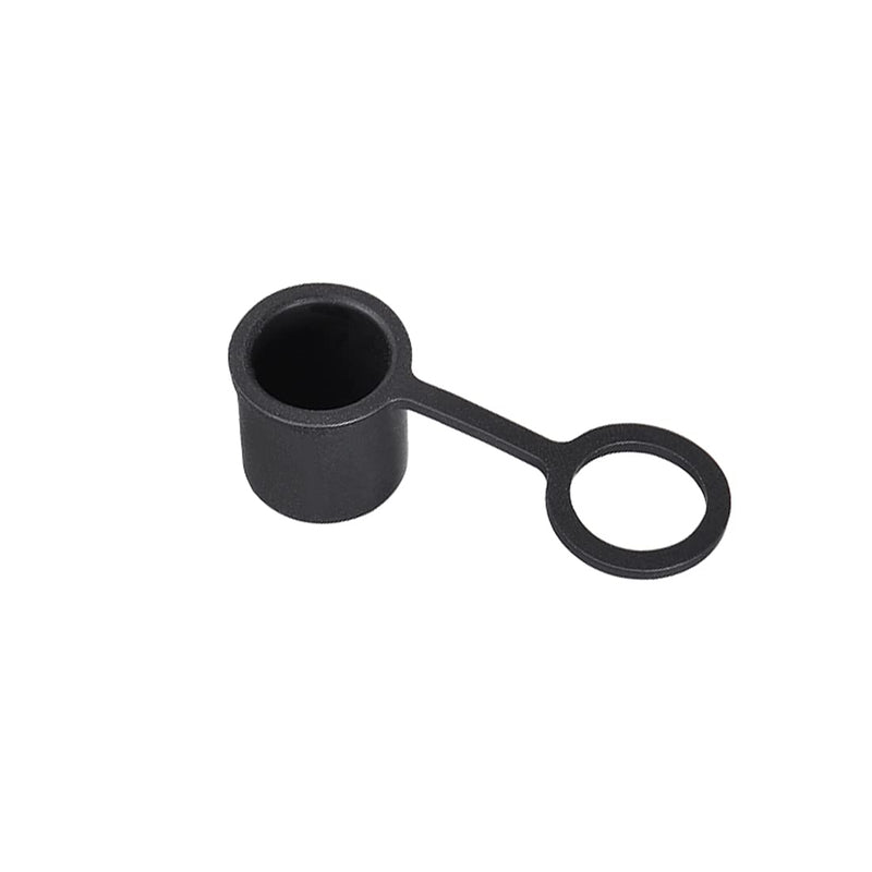 [Australia - AusPower] - uxcell 10pcs BNC Silicone Protectors Cap Port Cover Anti Dust Black 