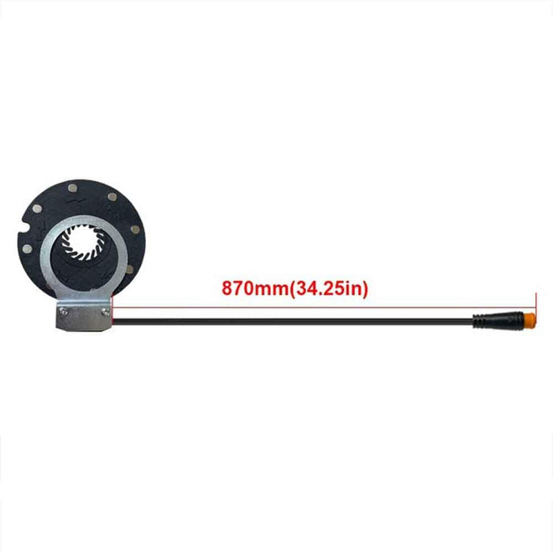 Magnetic Power Sensor for Electric Bikes F-8C 36/48V Dual Hall Sensor PAS System for E-Bike Parts Improved Pedal Assistance Technology
