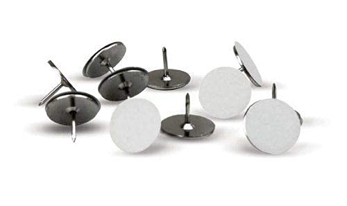 [Australia - AusPower] - XGX White Reflective Tacks (100 Pack) Trail Marking Tacks, Glow Tacks, Hiking Markers, Trail Marking Reflectors, Mark Trail Reflective Thumb Tacks for Hunting,with Included LED Keychain Light (1) 