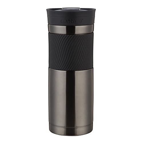 Contigo 20oz Byron SnapSeal Travel Mugs, Monaco Blue & Gunmetal