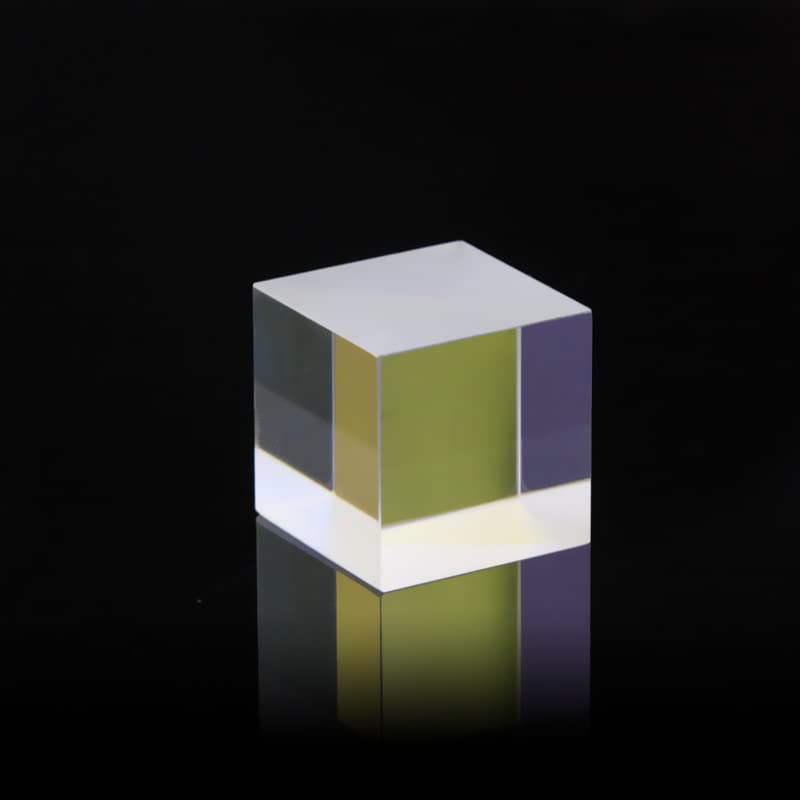 NYJLGD 30mm 50:50 beam splitter cube, optical glass dichroic prism for spectrometer accessories