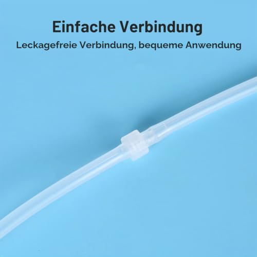 AIEX Luer Lock Connectors Pack of 30 | Transparent Male Luer Lock 1/8 Luer Lock Connector to Syringe Coupling Adapter