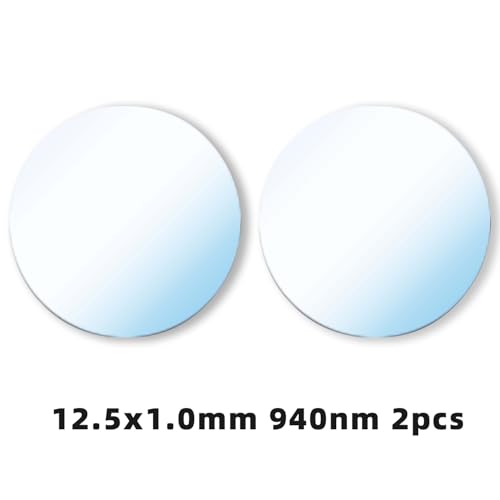 2pcs/1 Lot 12.5mm×1.0mm 940nm IR Infrared Narrow Bandpass Filter Optical Glass FWHM NBF940 for Camera Lense and Face Recognition 12.5x1.0MM 940NM