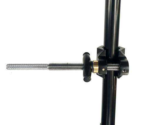 7" Mini End Jaw Vise Grip,Steel Shaft End Pipe Clamp with Adjustable Aluminum Jaws,Rubber Pads for C Stand,Video Light,Soft box,Ball Head,Magic Arm Photography Accessories